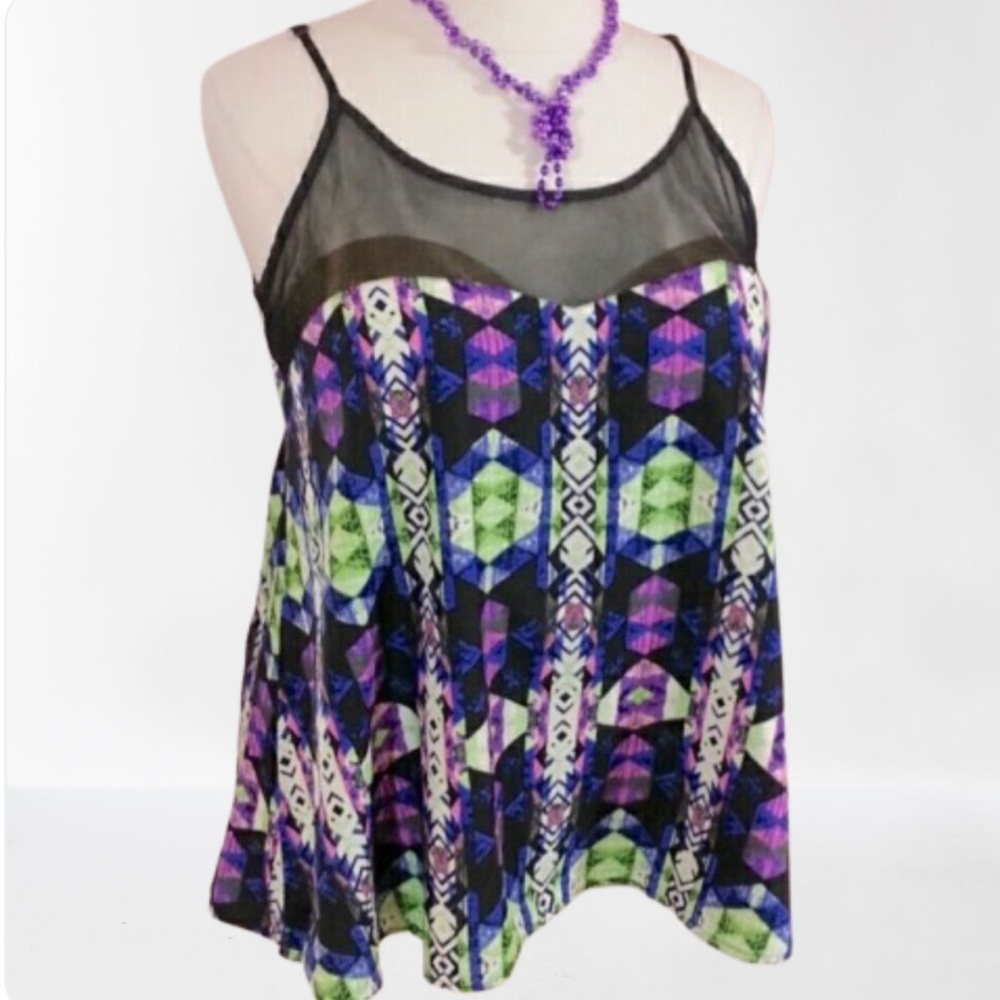 Sexy Tank Top With Mesh. NWOT